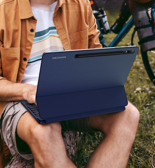 Обкладинка для клавіатури Samsung Galaxy Tab S10+/ S9+/ S8+/ S7+/ S7 FE, Dexnor Magnetic Keyboard Touchpad, м'яти