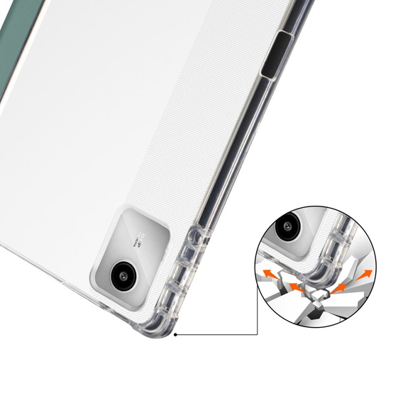 Чохол для Lenovo Tab M11, Smartcase Hybrid, з місцем для стилуса, темно-зелений