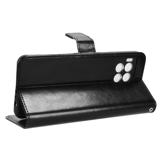 Откидной чехол для T Phone 2 Pro 5G, Crazy Horse Wallet, чёрный