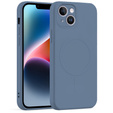 Чoхол Silicone до iPhone 13, MagSafe, Blue