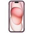 Чохол для iPhone 15, ERBORD Armor Mag, бордовий