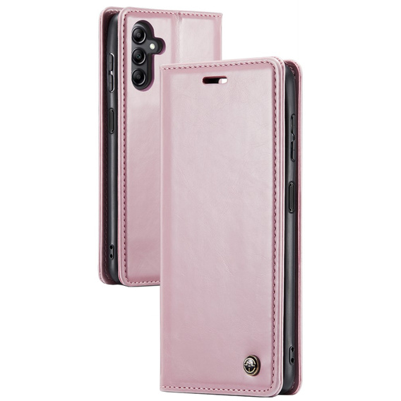 Флип-кейс CASEME для Samsung Galaxy A14 5G, Waxy Textured, розовый
