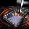 Чохол для Samsung Galaxy S24 FE, Shockproof, зі склом, для MagSafe, чорний