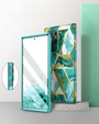 Чехол до Samsung Galaxy S22 Ultra, Suritch Full Body Marble, зелёный