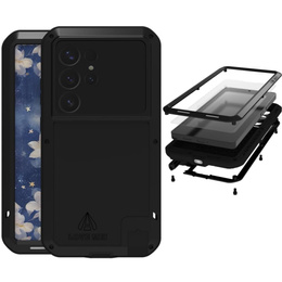 Чехол Love Mei до Samsung Galaxy S25 Ultra, armored with glass, чёрный