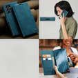 Чехол CASEME для Samsung Galaxy S22 Ultra, Leather Wallet Case, зелёный