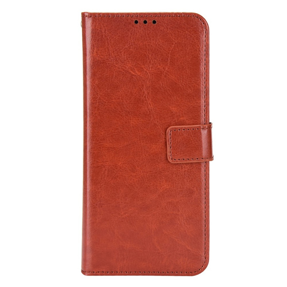 Откидной чехол для Oppo Reno 11F 5G, Crazy Horse Wallet, коричневый