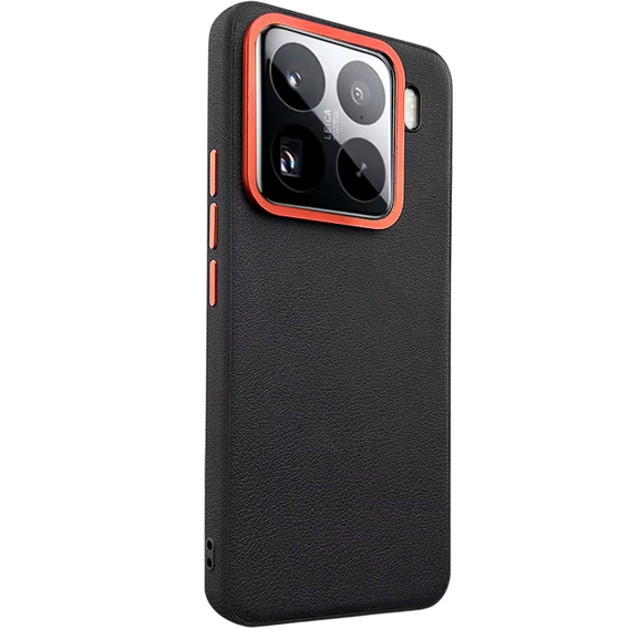 Шкіряний чохол для Xiaomi 15, leather hybrid, чорний