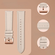 Кожаный ремешок для Samsung Galaxy Watch 42mm - Beige