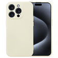Чoхол до iPhone 15 Pro, Silicone Lite, кремовий