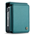 CASEME флип-кейс для Samsung Galaxy Z Flip5 5G, Litchi Wallet, зелёный