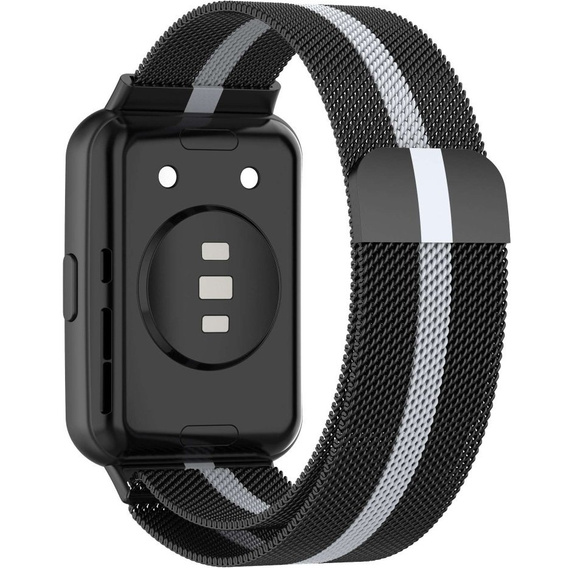 Браслет  MilaneseBand для Huawei Watch Fit 2 - Black / Grey