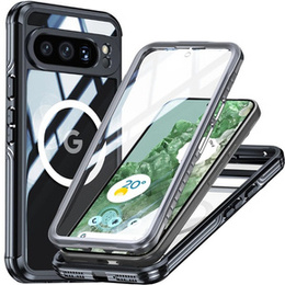 Чoхол до Google Pixel 8 Pro, Shockproof, з плівкою на екран, для MagSafe, чорний