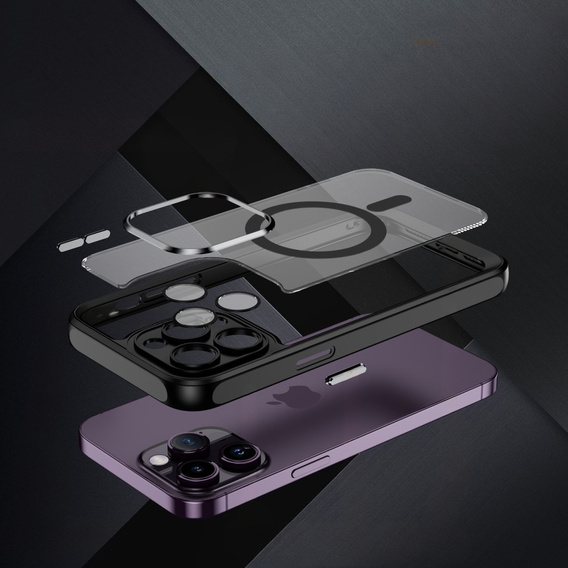 Чехол для iPhone 14 Pro, ERBORD Impact Guard, MagSafe, чёрный