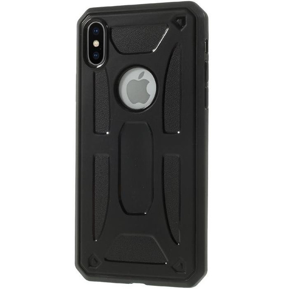 Czarne Etui PROTECTION SHELL Case Apple iPhone X 5.8