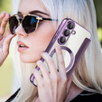 Чохол-книжка для Samsung Galaxy S25+ Plus, RFID Wallet MagSafe CamShield, фіолетовий