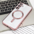 Чехол для Samsung Galaxy A16, Electro MagSafe, розовый + стекло для экрана