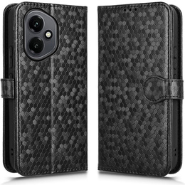 Флип-кейс для Honor 400 5G, Wallet Rhombus, чёрный