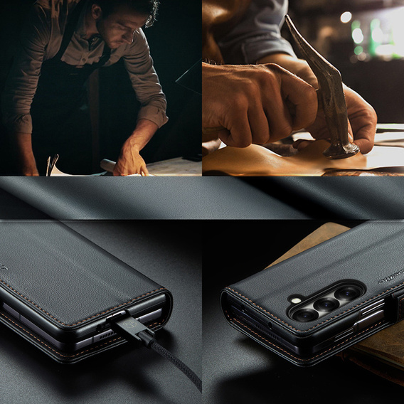 Чохол-розкладачка Litchi Wallet для Samsung Galaxy Z Fold7 5G