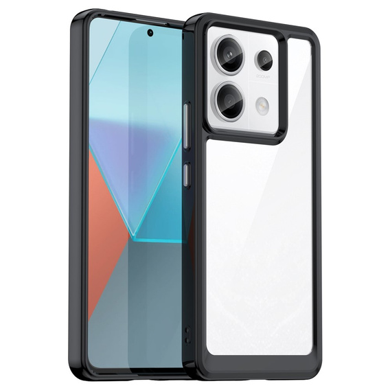 Чехол до Xiaomi Redmi Note 13 Pro 5G, Fusion Hybrid, прозрачный / черный