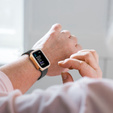 2в1 чехол и защитное стекло для часов Apple Watch 4/5/6/SE 44mm, Gold