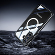 Чохол для Samsung Galaxy A36 / Samsung Galaxy A56, Shockproof, зі склом, для MagSafe, чорний