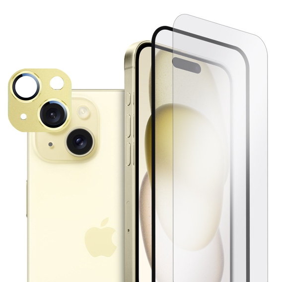 2х гартоване скло ERBORD для камери, щоб iPhone 15 Plus 