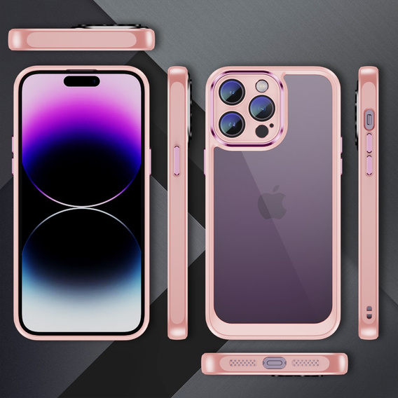 Чохол для iPhone 15 Pro, ERBORD Impact Guard, рожевий