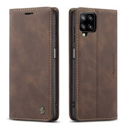 Чехол CASEME для Samsung Galaxy A12 / M12 / A12 2021, Leather Wallet Case, кофе