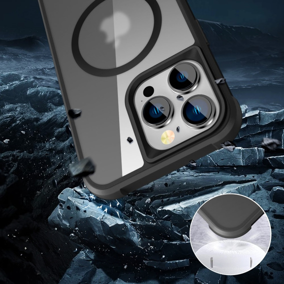 Магнітний чохол Magsafe для iPhone 15 Pro, чорний