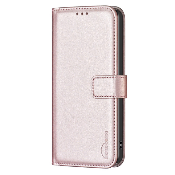 Чохол-книжка для Samsung Galaxy A25 5G, BINFEN Wallet, рожевий + скло 9H