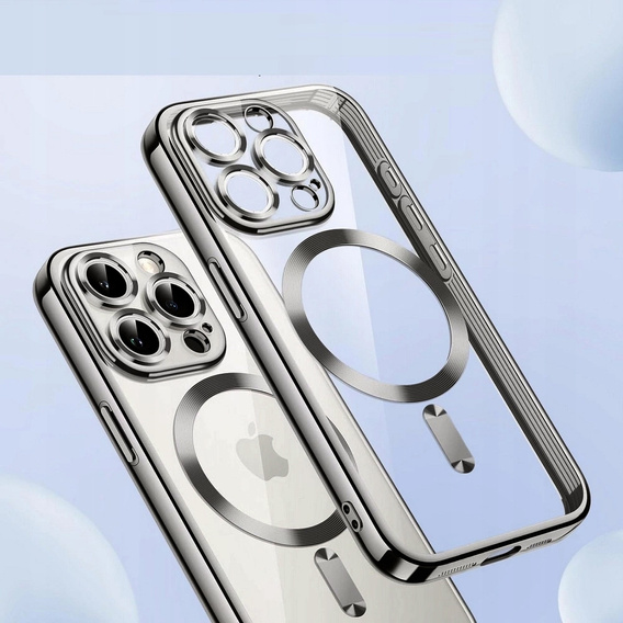 Чехол для iPhone 16 Pro Max, Electro MagSafe, титановый серый + стекло для экрана
