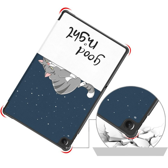 Чехол для Lenovo Tab M10 Plus 10.6 TB-125F / TB-128F 3 Gen, Smartcase, sleeping cat