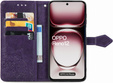 Чохол-книжка для Oppo Reno 12, Mandala, фіолетовий