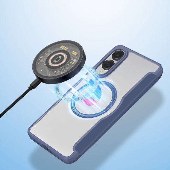 Чехол Dux Ducis до Samsung Galaxy S25 Edge, Skin X Pro, MagSafe, темно-синий
