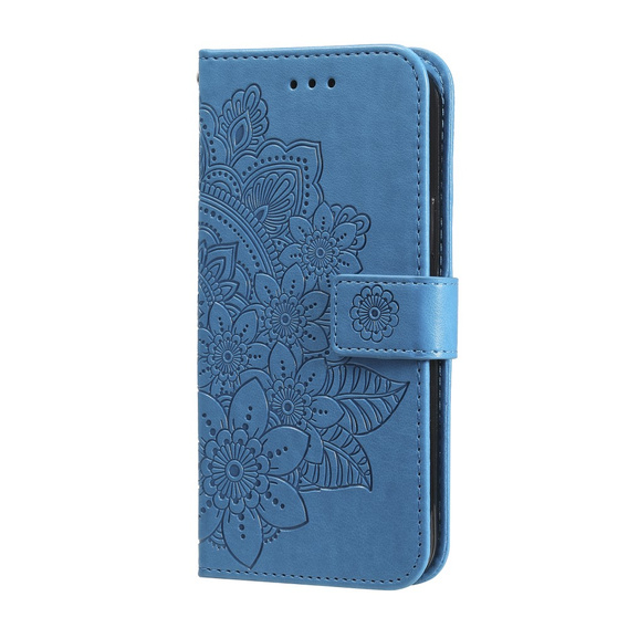 Откидной чехол для Samsung Galaxy A13 4G, Mandala Flower, синий