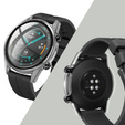 2в1 чехол и защитное стекло для часов Huawei Watch GT 2 46mm, Clear