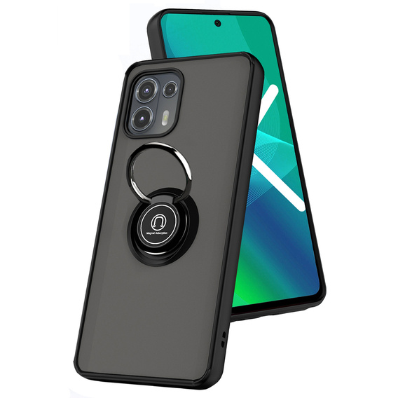 Чехол для Motorola Edge 20 Lite, Frosted Ring, синий