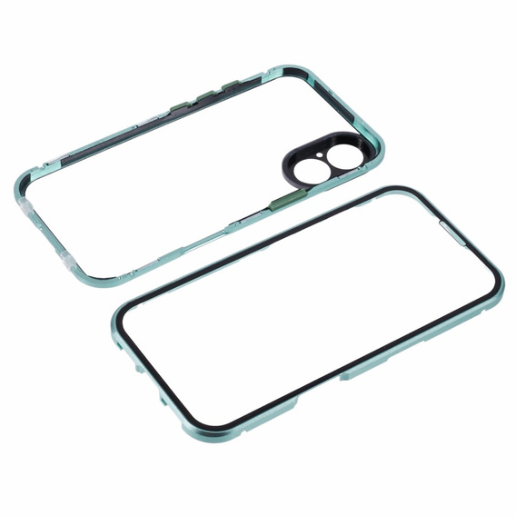 Чохол для iPhone 16, Magnetic Dual Glass, зелений
