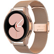 Металический браслет с чехлом для часов Samsung Galaxy Watch 4 40mm, Rose Gold