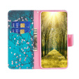 Откидной чехол для Samsung Galaxy M34, Wallet, Sakura, синий
