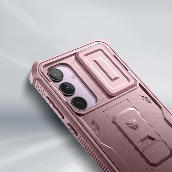 Броньований чохол для Samsung Galaxy A55, Dexnor Full Body (Two Frames), рожевий