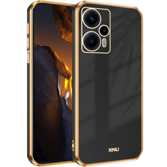 Чехол для Xiaomi Poco F5, Glamour CamShield, чёрный