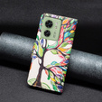 Откидной чехол для Motorola Edge 40 5G, Wallet, tree of life, синий