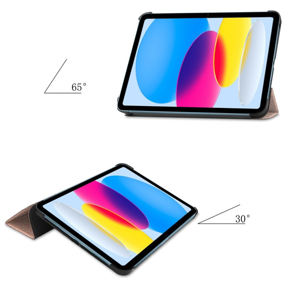 Чехол для iPad 10.9 2022 10 Gen, Smartcase с местом для стилуса, розовый