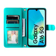 Чохол-сумка для Samsung Galaxy A16, Rhombus Crossbody Leather, зелений