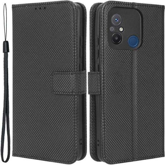 Чохол-книжка для Xiaomi Redmi 12C, Wallet, Smart Magnet, чорний