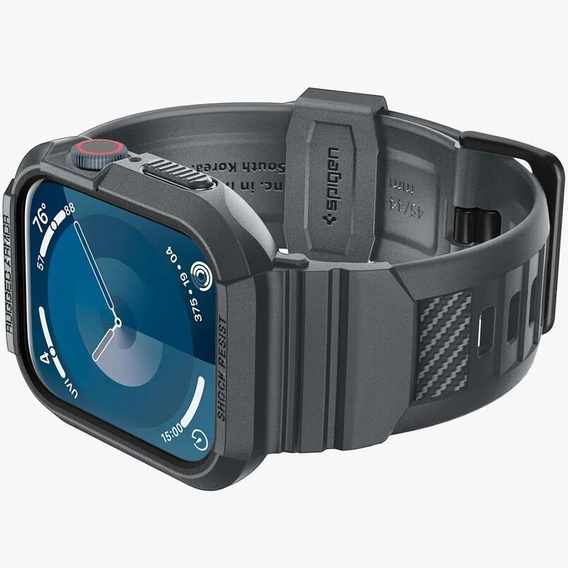 Чoхол ремінець SPIGEN до Apple Watch 4/5/6/7/SE 44/45mm, Rugged Armor Pro, Charcoal Grey
