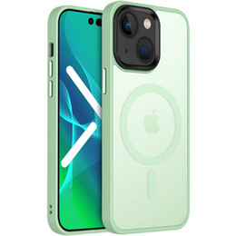 Чехол до iPhone 14, Simple MagSafe, зелёный