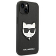 Чoхол Karl Lagerfeld до iPhone 14 Plus, Saffiano Choupette Head Patch, чорний